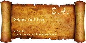 Dobos Anilla névjegykártya